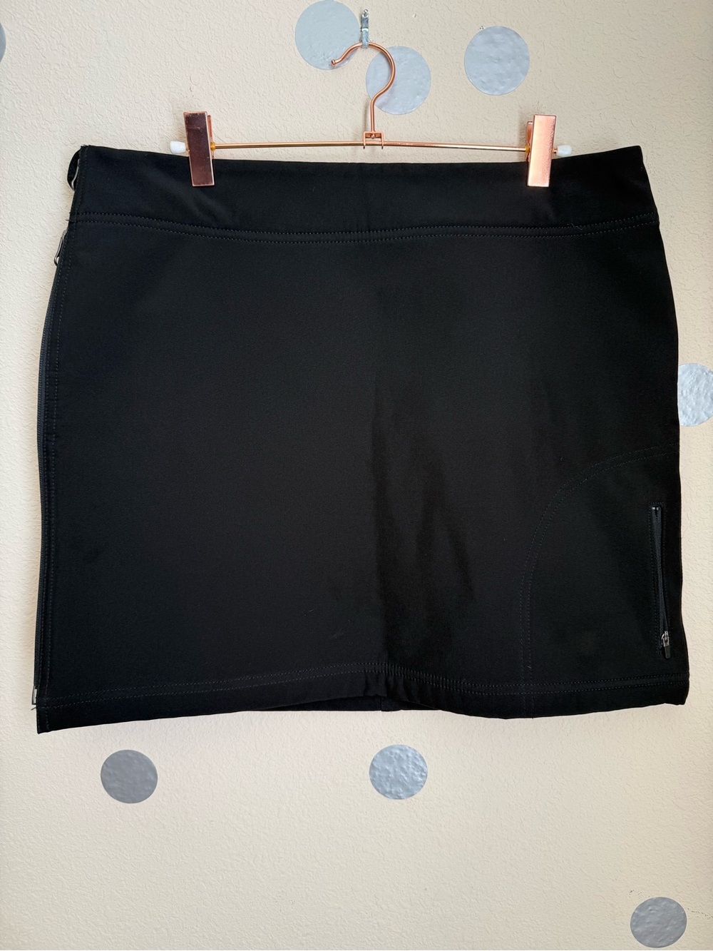 Title Nine Athletic Fleece Insulated Skirt with Full Length Zipper